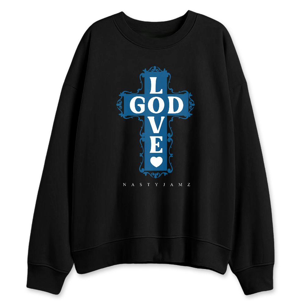 Industrial-Blue-4s-NastyJamz-Sweatshirt-Match-God-Love