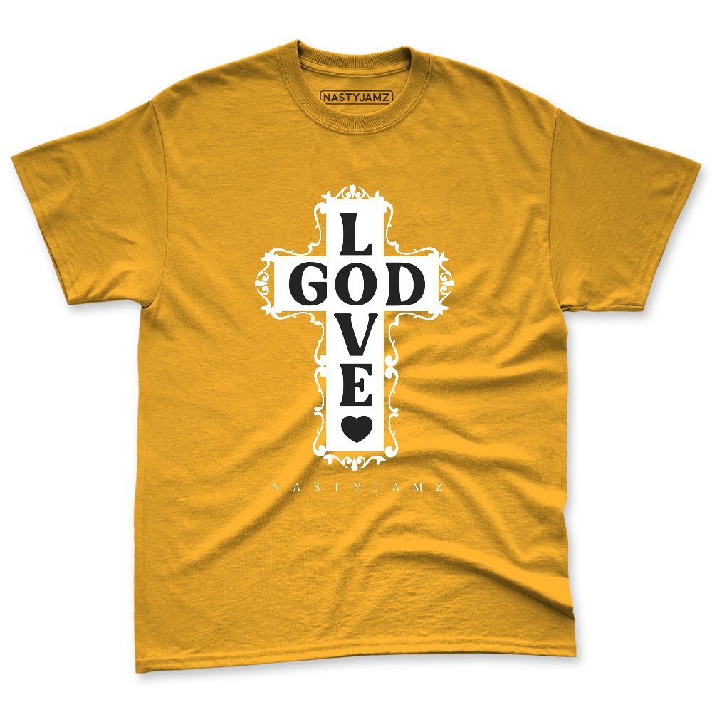 Yellow-Ochre-6s-NastyJamz-Premium-T-Shirt-Match-God-Love