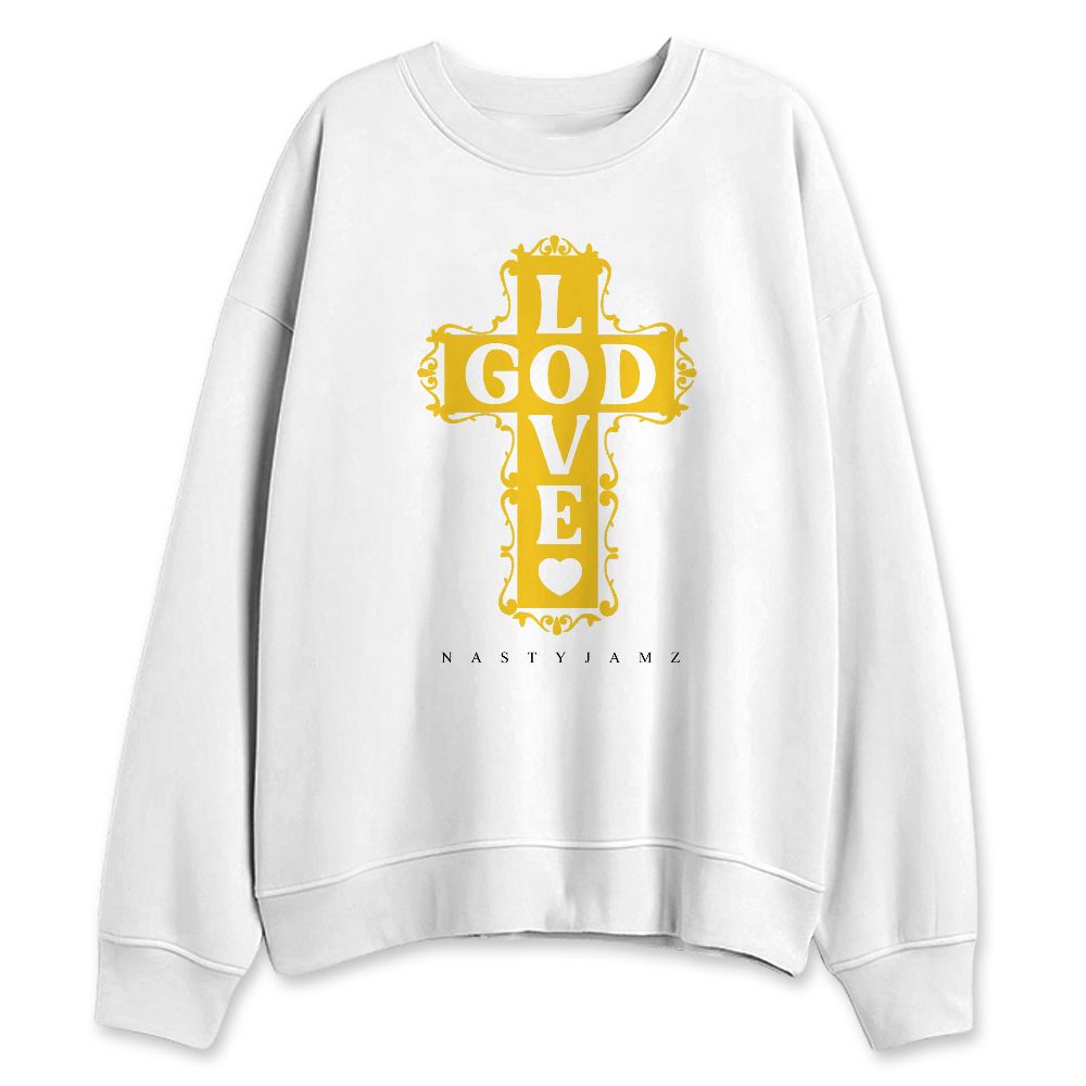Yellow-Ochre-6s-NastyJamz-Sweatshirt-Match-God-Love