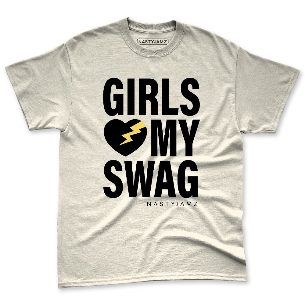 PT-Metallic-Gold-White-12s-NastyJamz-Premium-T-Shirt-Match-Girls-Love-My-Swag