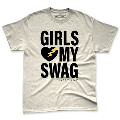 PT-Metallic-Gold-White-12s-NastyJamz-Premium-T-Shirt-Match-Girls-Love-My-Swag