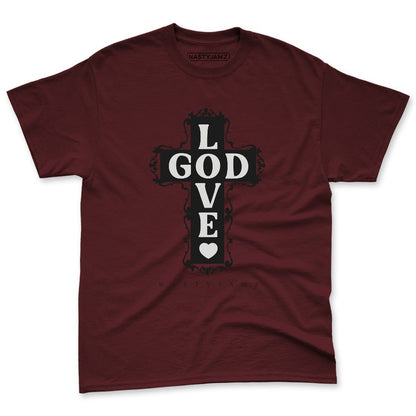 VaporMax-Night-Maron-Burgundy-NastyJamz-Premium-T-Shirt-Match-God-Love
