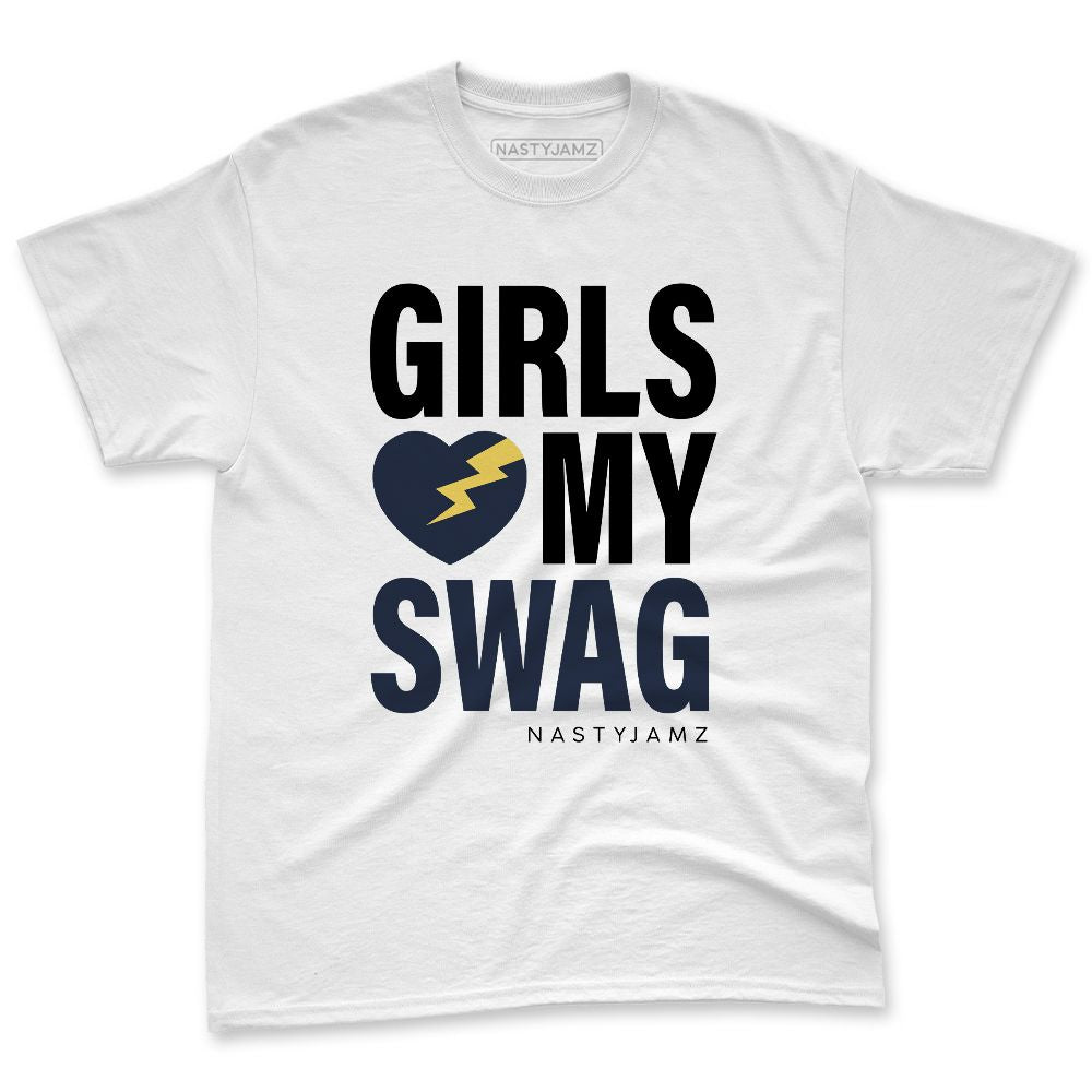 White-Navy-6s-NastyJamz-Premium-T-Shirt-Match-Girls-Love-My-Swag