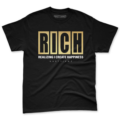 High-Golf-Gold-Toe-1s-NastyJamz-Premium-T-Shirt-Match-RICH-Realizing