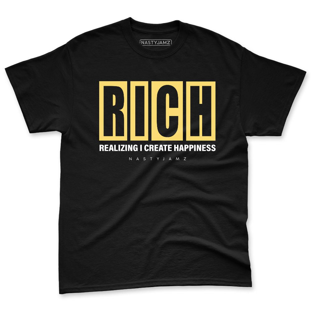 PT-Metallic-Gold-White-12s-NastyJamz-Premium-T-Shirt-Match-RICH-Realizing