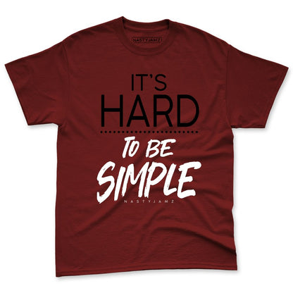 White-Team-Red-1s-NastyJamz-Premium-T-Shirt-Match-Hard-To-Simple