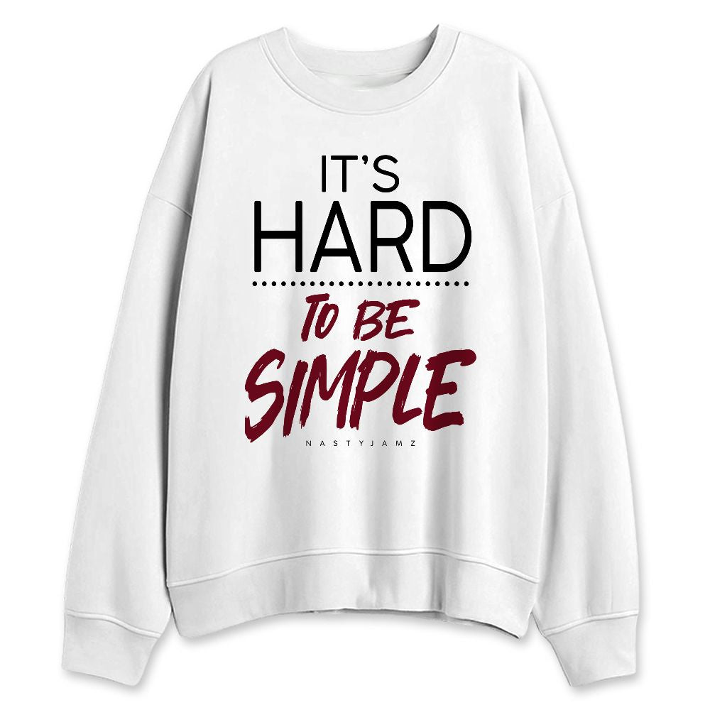 White-Team-Red-1s-NastyJamz-Sweatshirt-Match-Hard-To-Simple
