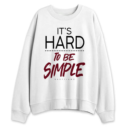 White-Team-Red-1s-NastyJamz-Sweatshirt-Match-Hard-To-Simple