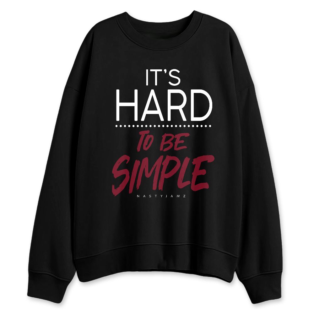 White-Team-Red-1s-NastyJamz-Sweatshirt-Match-Hard-To-Simple