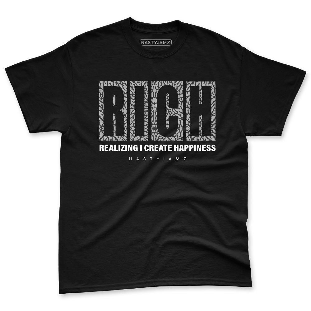 Black-Cement-3s-NastyJamz-Premium-T-Shirt-Match-RICH-Realizing