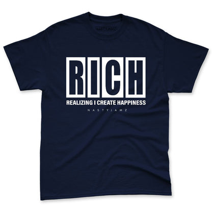 White-Navy-6s-NastyJamz-Premium-T-Shirt-Match-RICH-Realizing