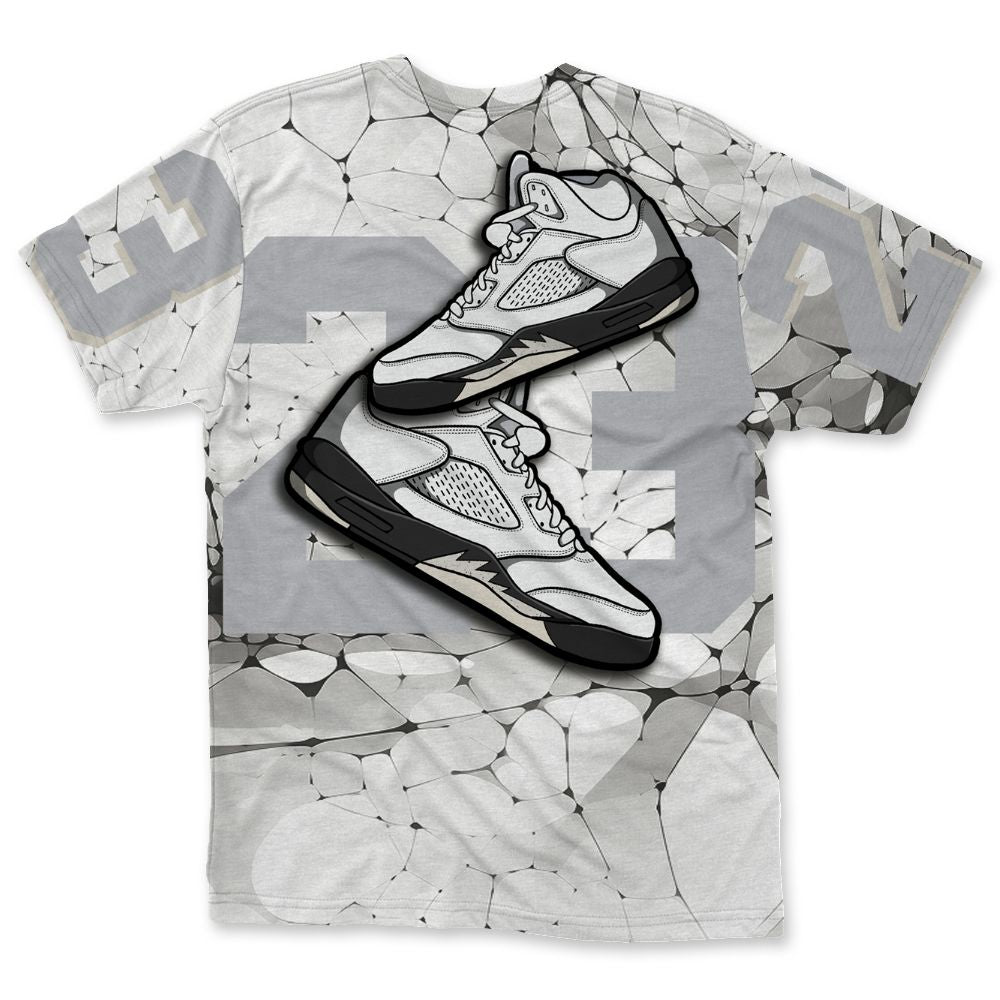 Reverse-Metallic-5s-NastyJamz-T-Shirt-Match-23-Sneaker-All-Over-Print