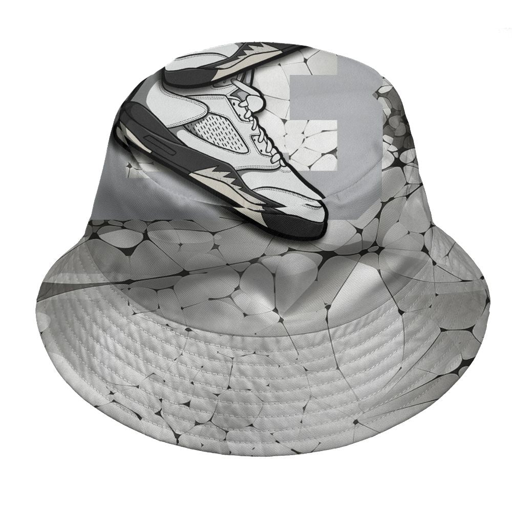 Reverse-Metallic-5s-NastyJamz-Bucket-Hat-Match-23-Sneaker-3D-All-Over-Print