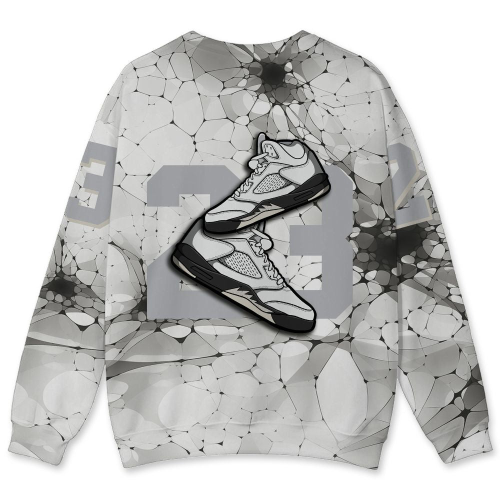 Reverse-Metallic-5s-NastyJamz-Sweatshirt-Match-23-Sneaker-All-Over-Print