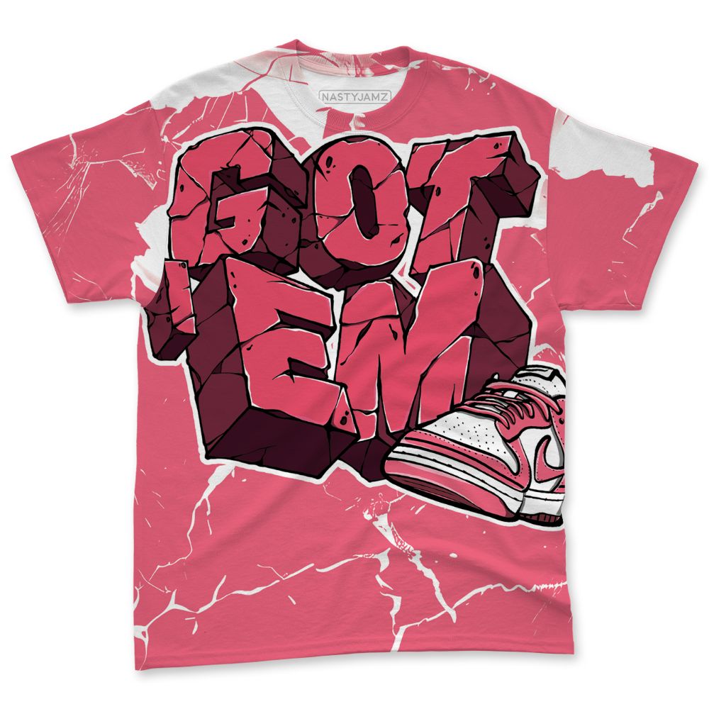 Dunk-Next-NatureAster-Pink-NastyJamz-T-Shirt-Match-Got-Em-All-Over-Print