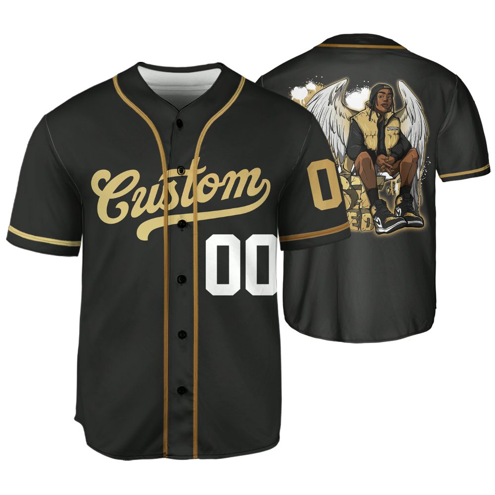 High-Golf-Gold-Toe-1s-NastyJamz-Jersey-Custom-Match-Just-Blessed