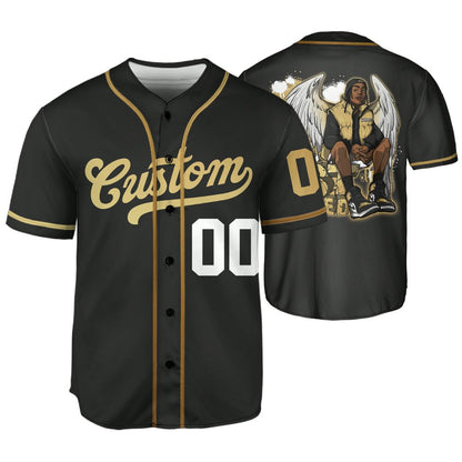 High-Golf-Gold-Toe-1s-NastyJamz-Jersey-Custom-Match-Just-Blessed
