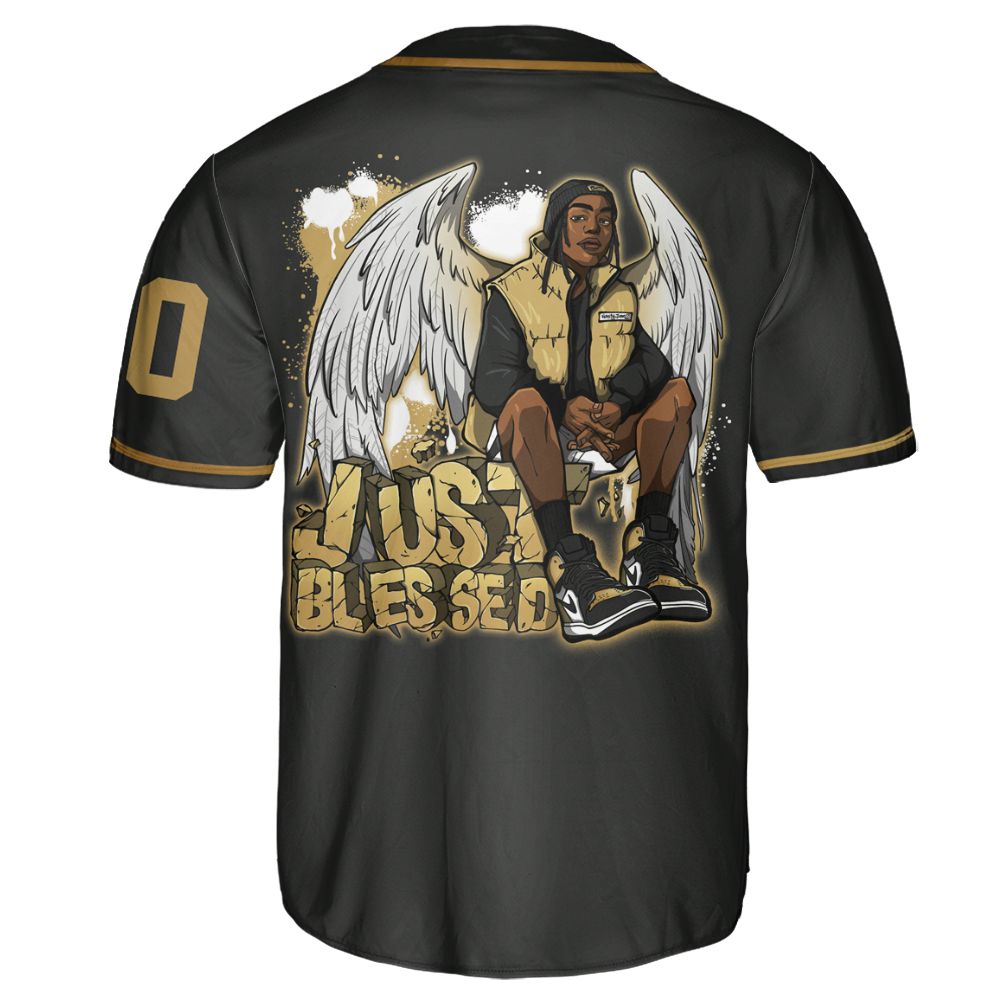 High-Golf-Gold-Toe-1s-NastyJamz-Jersey-Custom-Match-Just-Blessed
