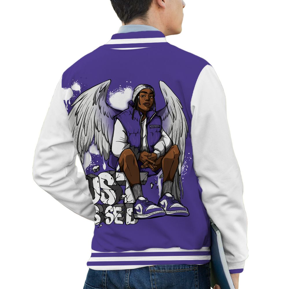 Psychic-Purple-1s-NastyJamz-Varsity-Custom-Match-Just-Blessed