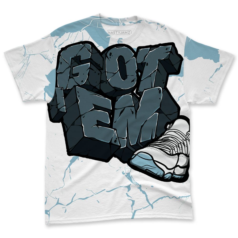 Legend-Blue-11s-NastyJamz-T-Shirt-Match-Got-Em-All-Over-Print