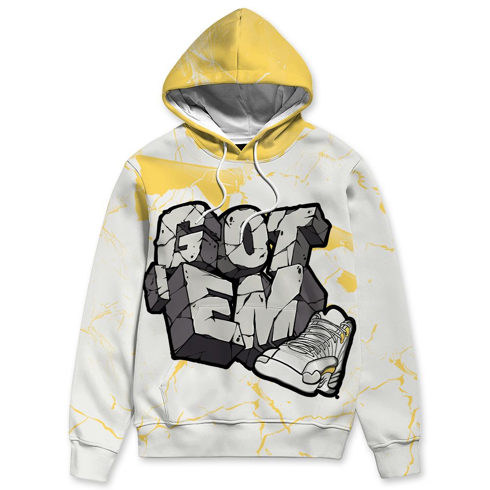 PT-Metallic-Gold-White-12s-NastyJamz-Hoodie-Match-Got-Em-All-Over-Print