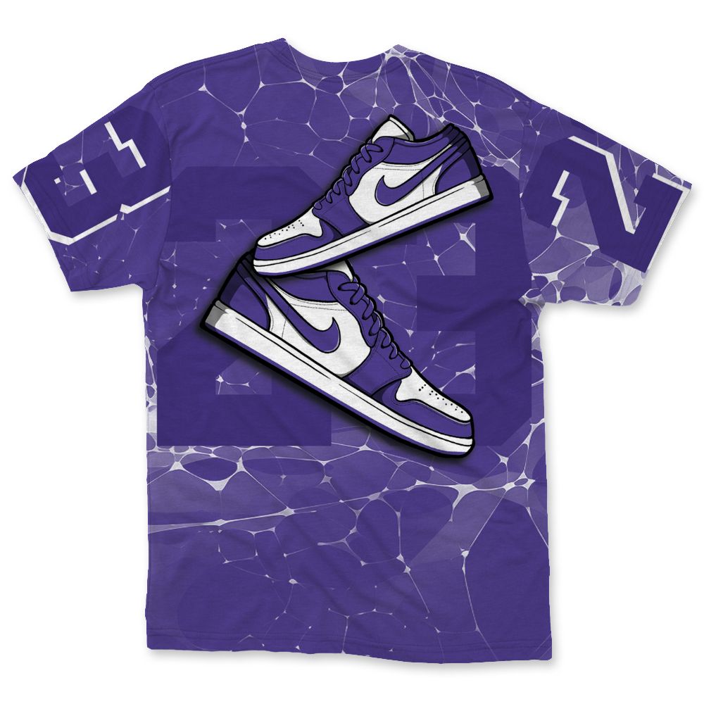 Psychic-Purple-1s-NastyJamz-T-Shirt-Match-23-Sneaker-All-Over-Print