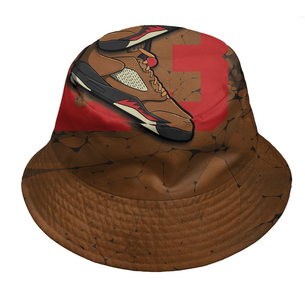 Archaeo-Brown-5s-NastyJamz-Bucket-Hat-Match-23-Sneaker-3D-All-Over-Print