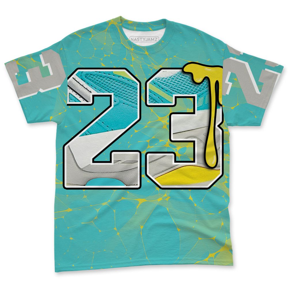 NBL-Cyan-Burst-9060-NastyJamz-T-Shirt-Match-23-Sneaker-All-Over-Print