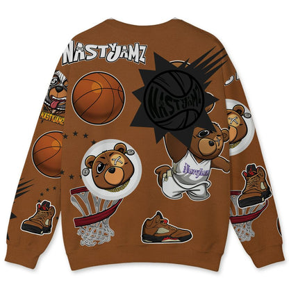 Archaeo-Brown-5s-NastyJamz-Sweatshirt-Match-BER-Icon-Wallpapers-All-Over-Print