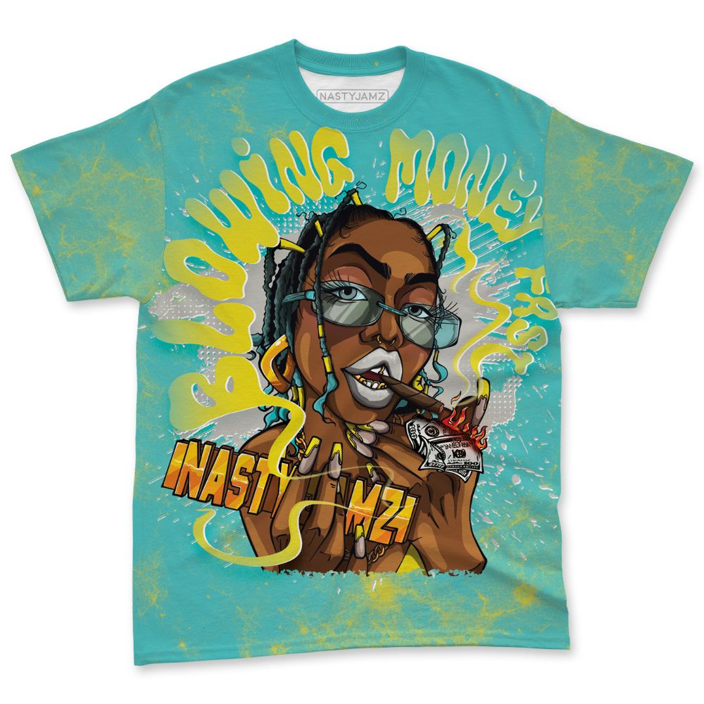 NBL-Cyan-Burst-9060-NastyJamz-T-Shirt-Match-Blowing-Money-Fast-Girl-All-Over-Print