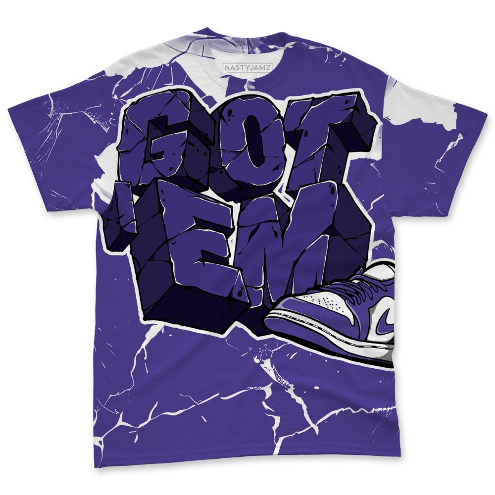 Psychic-Purple-1s-NastyJamz-T-Shirt-Match-Got-Em-All-Over-Print