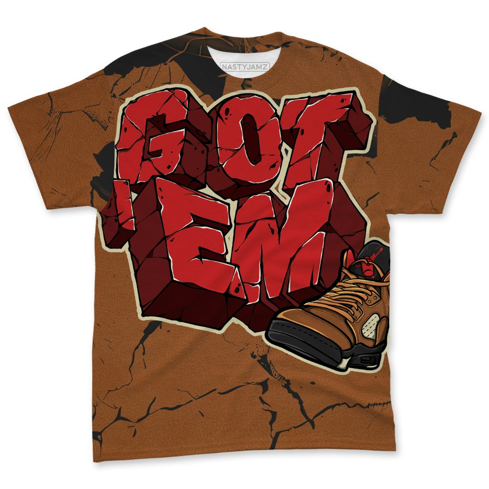 Archaeo-Brown-5s-NastyJamz-T-Shirt-Match-Got-Em-All-Over-Print