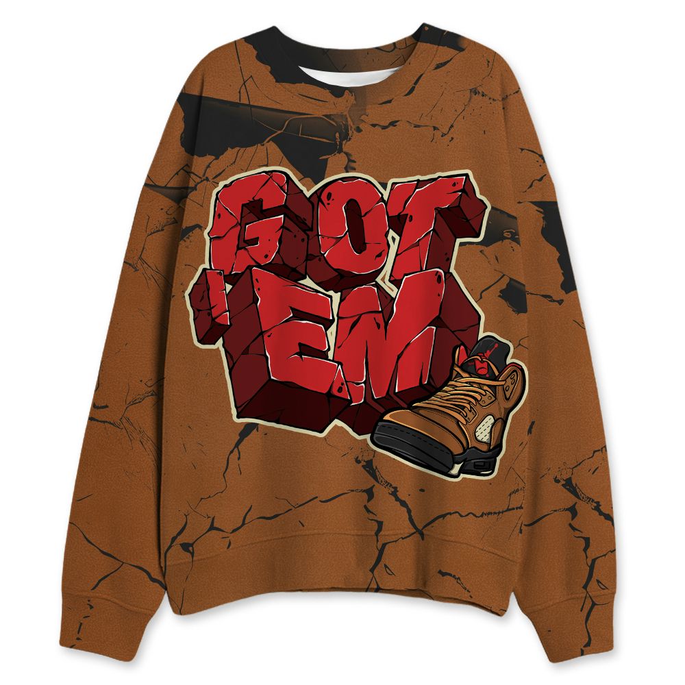 Archaeo-Brown-5s-NastyJamz-Sweatshirt-Match-Got-Em-All-Over-Print