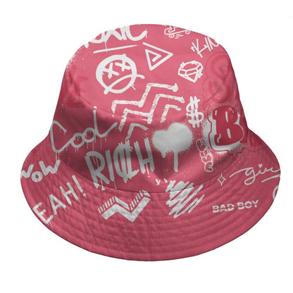 Dunk-Next-NatureAster-Pink-NastyJamz-Bucket-Hat-Match-Graffiti-King-3D-All-Over-Print-Doodle-Style