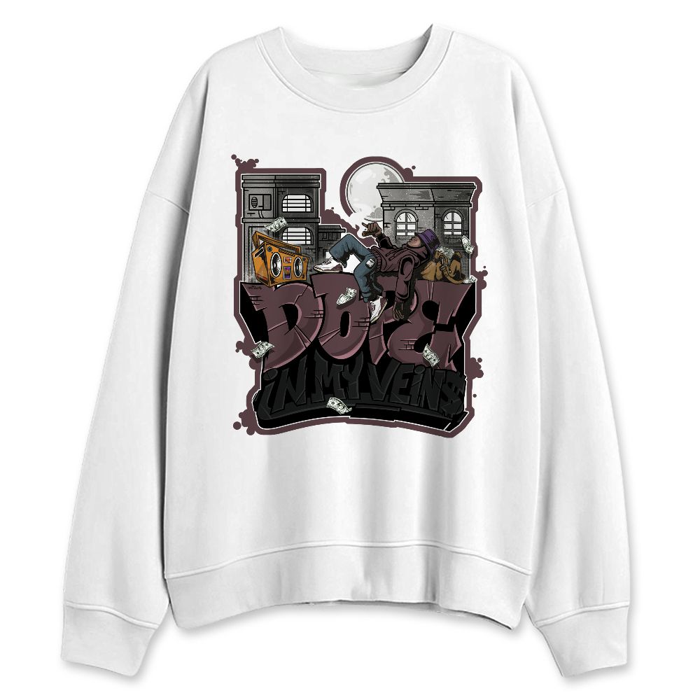 Burgundy-Crush-3s-NastyJamz-Sweatshirt-Match-Dope-In-Veins