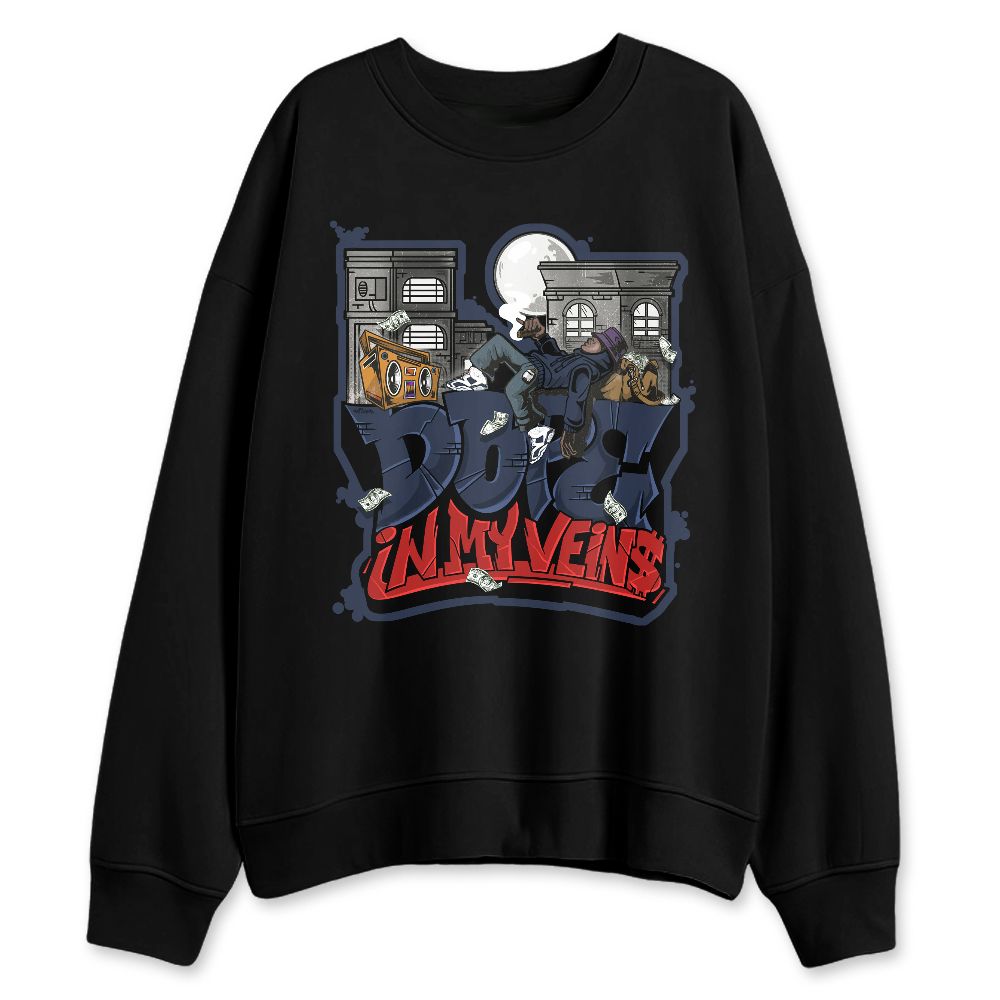 White-Navy-6s-NastyJamz-Sweatshirt-Match-Dope-In-Veins