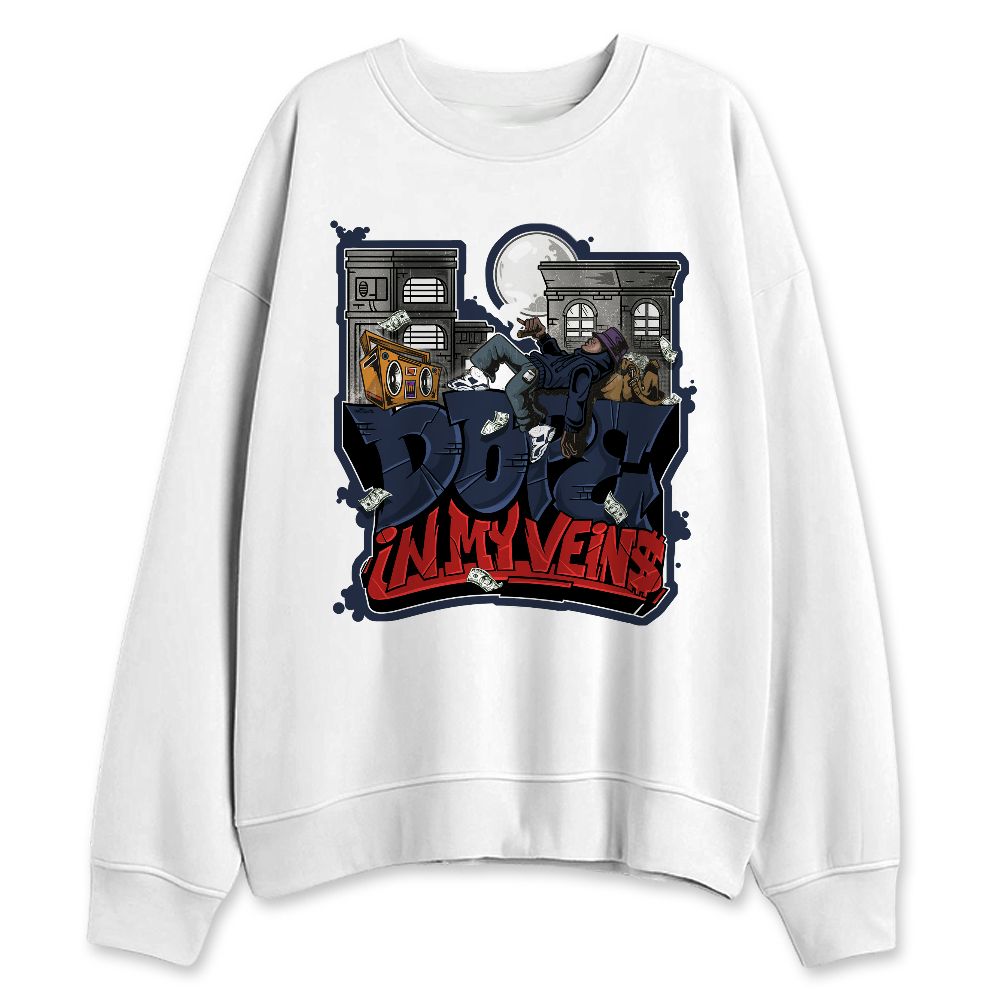 White-Navy-6s-NastyJamz-Sweatshirt-Match-Dope-In-Veins