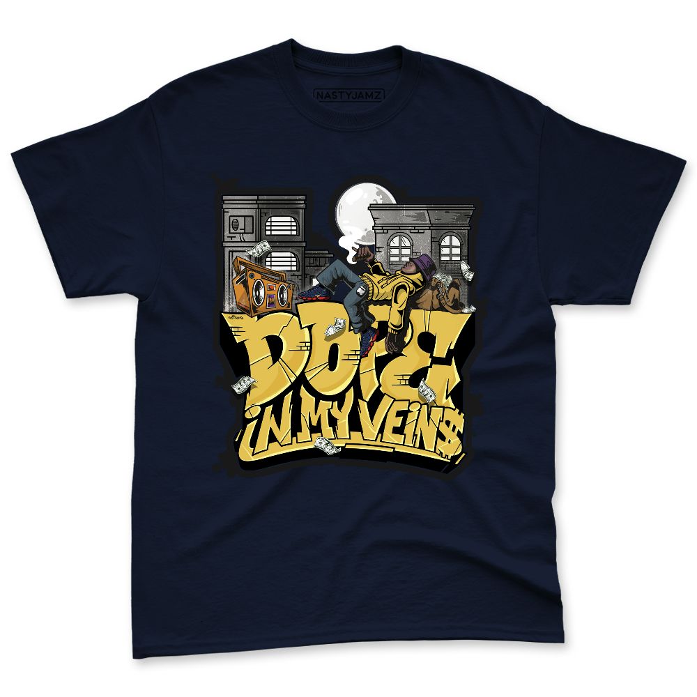 VaporMax-Gold-Navy-Midnight-NastyJamz-Premium-T-Shirt-Match-Dope-In-Veins