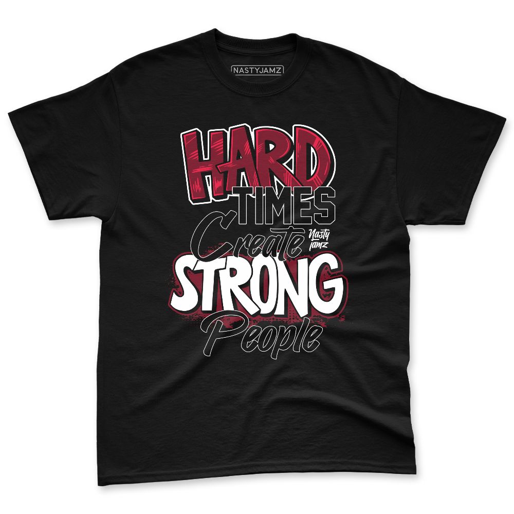 White-Team-Red-1s-NastyJamz-Premium-T-Shirt-Match-Hard-Times
