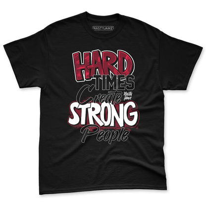 White-Team-Red-1s-NastyJamz-Premium-T-Shirt-Match-Hard-Times