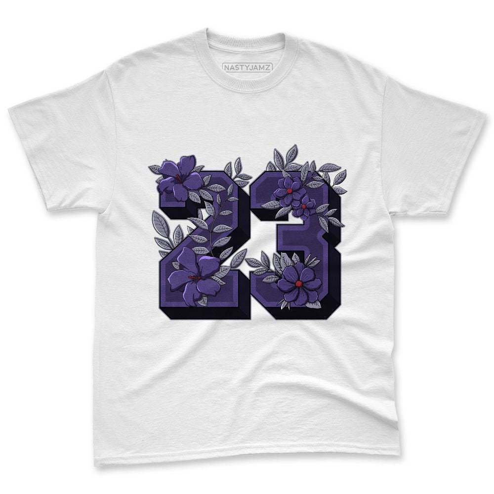 Dunk-Low-Plum-Purple-Red-NastyJamz-Premium-T-Shirt-Match-23-Floral