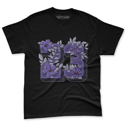 Dunk-Low-Plum-Purple-Red-NastyJamz-Premium-T-Shirt-Match-23-Floral