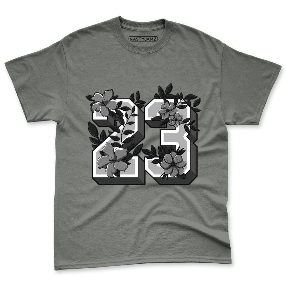 SB-Dunk-Dark-Smoke-Grey-NastyJamz-Premium-T-Shirt-Match-23-Floral