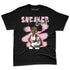 Medium-Soft-Pink-5s-NastyJamz-Premium-T-Shirt-Match-Black-Sneaker-Girl