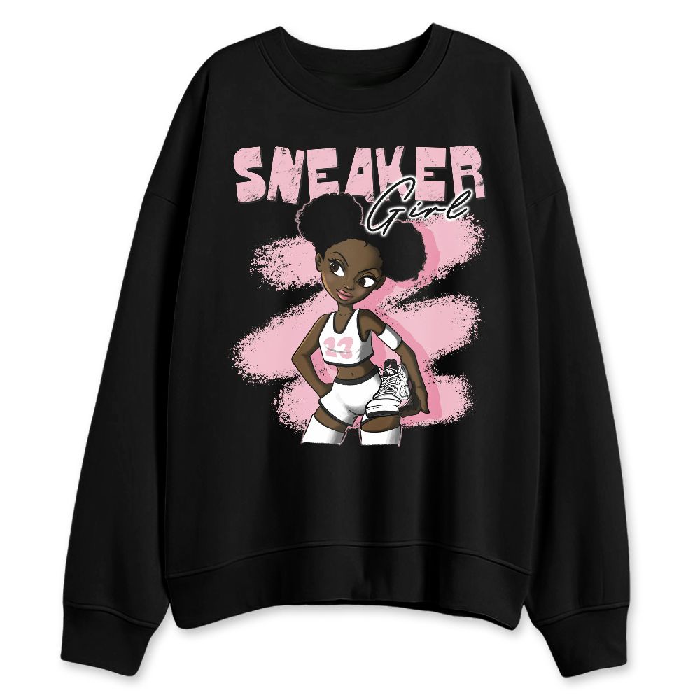 Medium-Soft-Pink-5s-NastyJamz-Sweatshirt-Match-Black-Sneaker-Girl