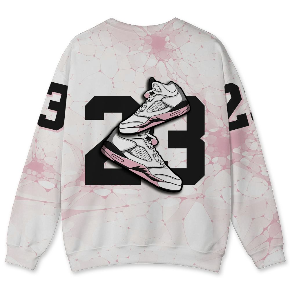 Medium-Soft-Pink-5s-NastyJamz-Sweatshirt-Match-23-Sneaker-All-Over-Print