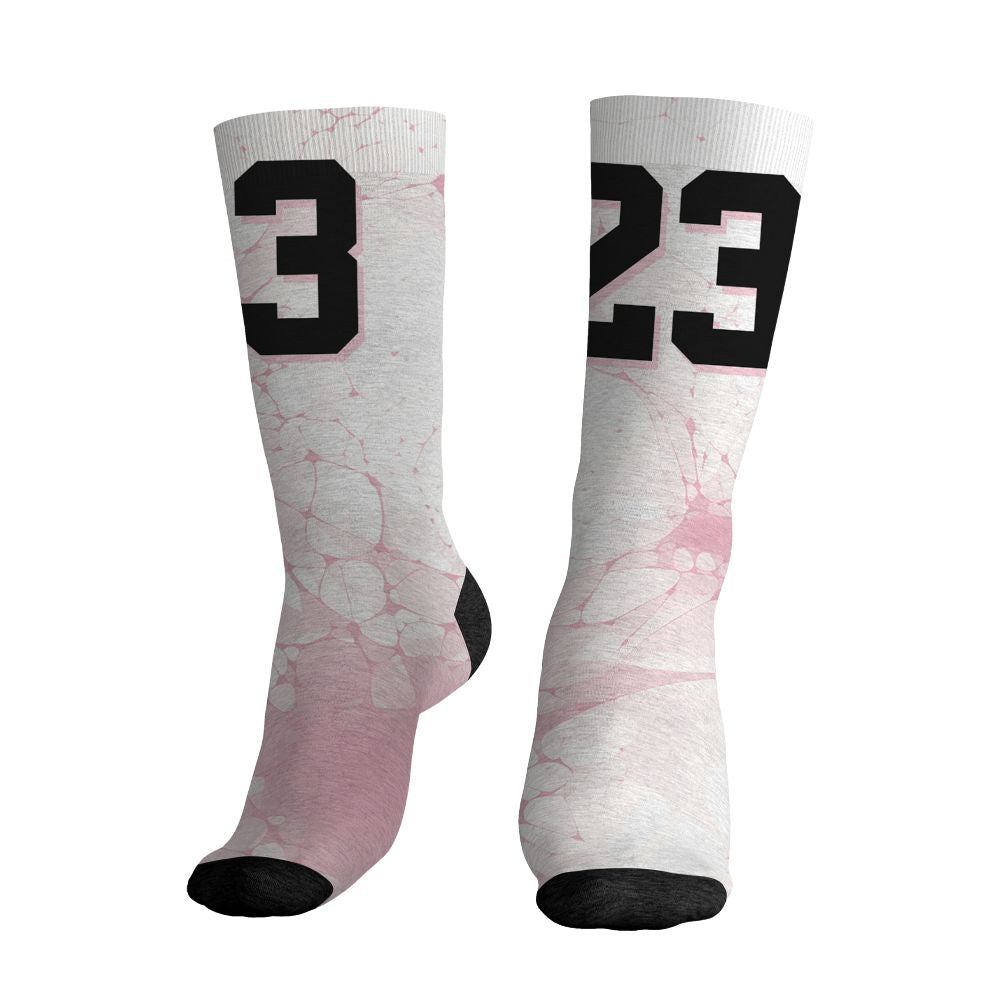 Medium-Soft-Pink-5s-NastyJamz-Socks-Match-23-Sneaker-All-Over-Print