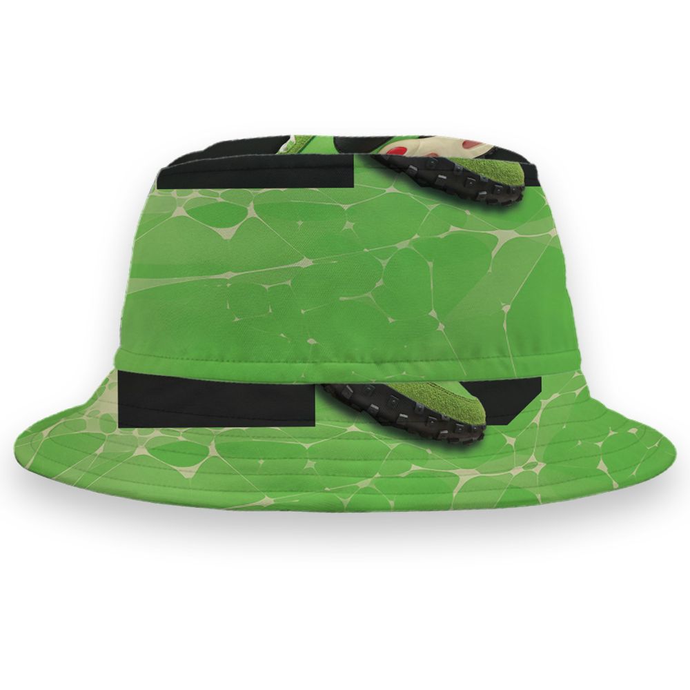 AM-Waffle-Racer-Action-Green-NastyJamz-Bucket-Hat-Match-23-Sneaker-3D-All-Over-Print