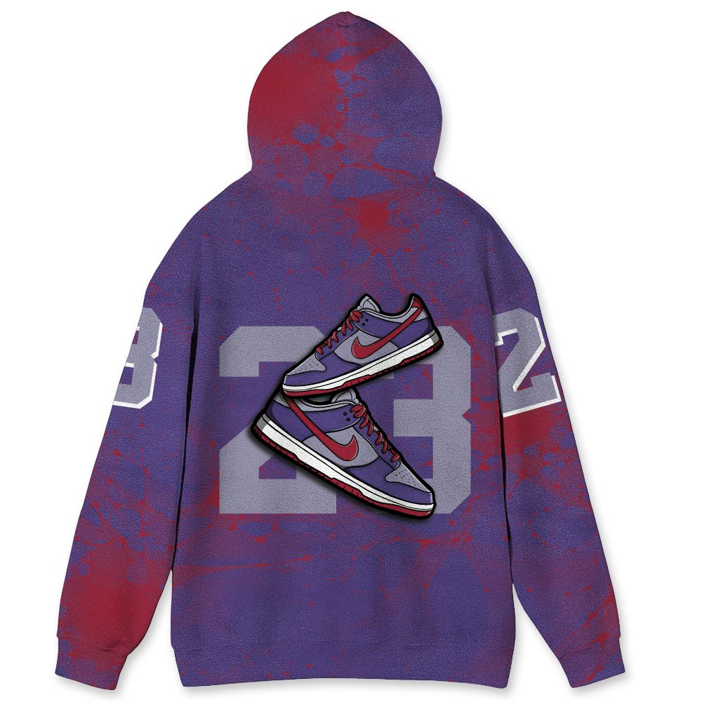 Dunk-Low-Plum-Purple-Red-NastyJamz-Hoodie-Match-23-Sneaker-All-Over-Print