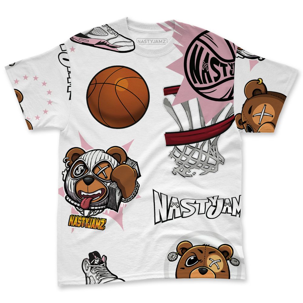 Medium-Soft-Pink-5s-NastyJamz-T-Shirt-Match-BER-Icon-Wallpapers-All-Over-Print